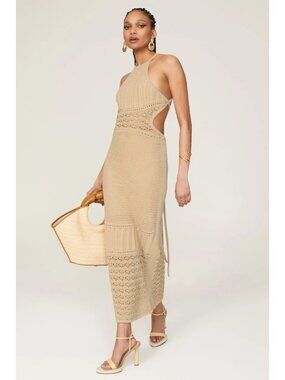 significant other delta knit dress Significant Other Delta Knit Dress - Apricot